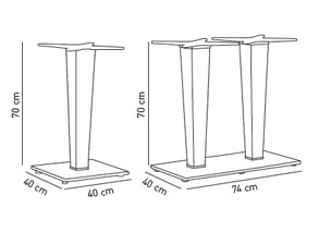 ANTARES - DOUBLE TABLE BASE 2